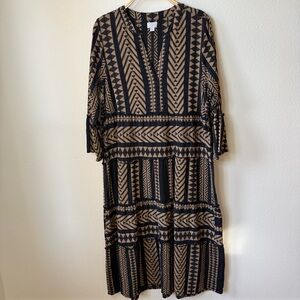 Mud pie dress maxi boho medium